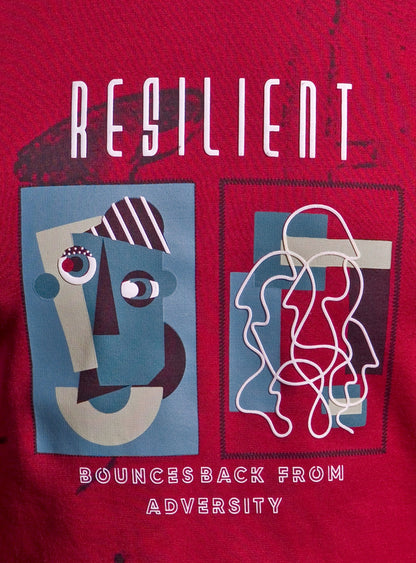 APPLE RED GRAPHIC PRINT WITH EXTRA EDGE 2.0