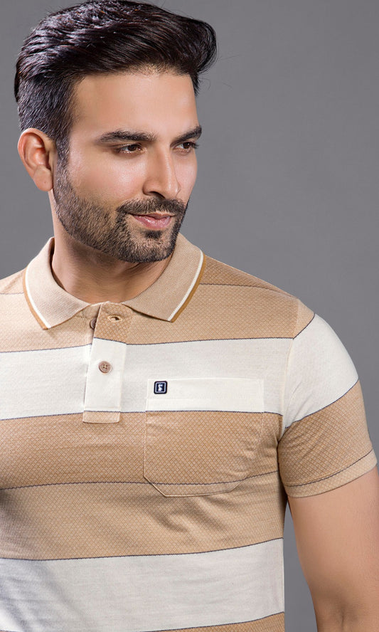 BROWN BRICK KNIT AUTOSTRIPER WITH POCKET