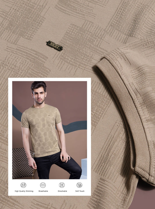 BEIGE SAP MONO JACQUARD