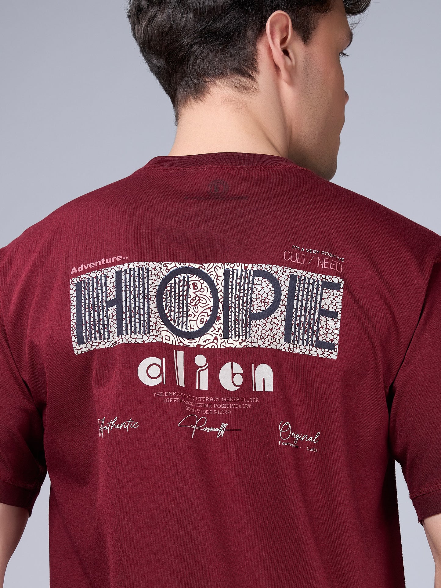 MAROON REVERSABLE OVERSIZED TEES
