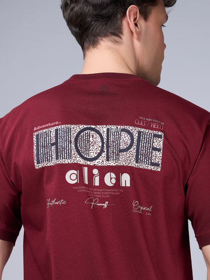 MAROON REVERSABLE OVERSIZED TEES