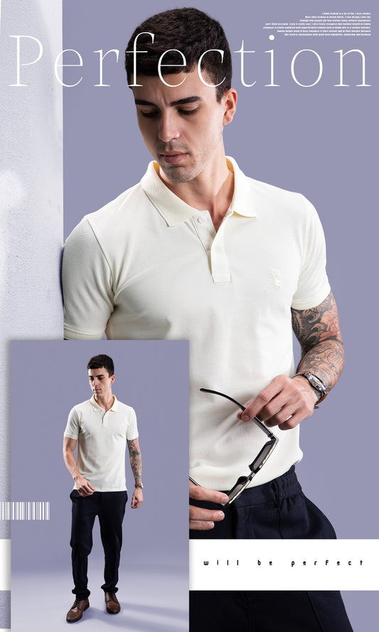OFF WHITE MATTY ETERNAL SERIES POLO