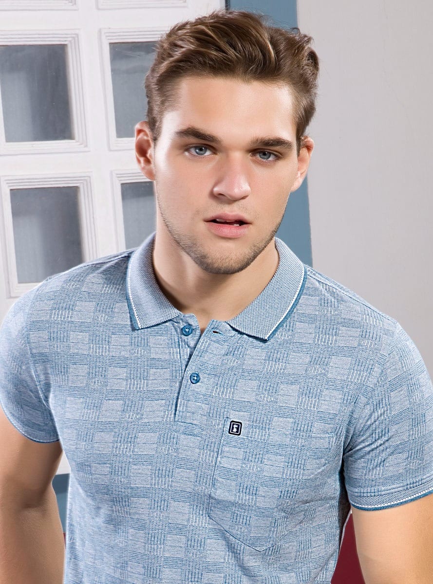 AIRFORCE GRINDLE JACQUARD POLO WITH POCKET